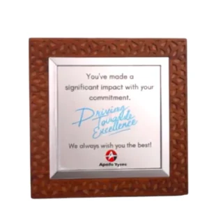 Forged Wooden Silver Plate