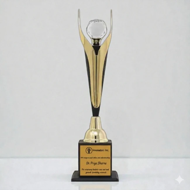 diamond-black-gold-metal-trophy