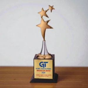 Three Star Metal Trophy